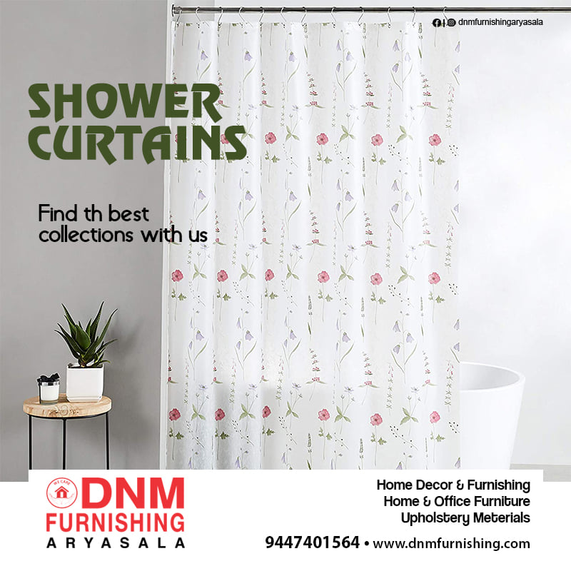 DNM Furnishing Aryasala shower curtains shop trivandrum