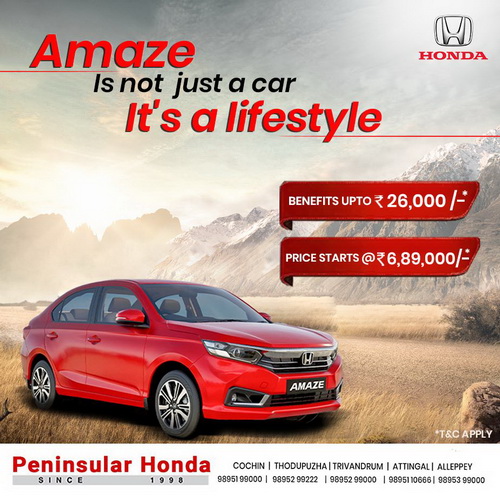 Honda Amaze tvm sales consultant